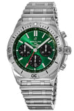 Buy Shop Breitling Chronomat B01 42 Green Dial Silver Steel Strap Watch for Men - AB0134101L1A1 USA Online