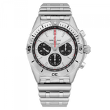 Buy Shop Breitling Chronomat B01 42mm Silver Dial Silver Steel Strap Watch for Men - AB0134101G1A1 USA Online