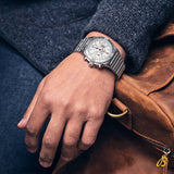 Buy Shop Breitling Chronomat B01 42 Six Nations England White Dial Silver Steel Strap Watch for Men - AB0134A71A1A1 USA Online