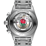 Buy Shop Breitling Chronomat B01 42 Six Nations England White Dial Silver Steel Strap Watch for Men - AB0134A71A1A1 USA Online