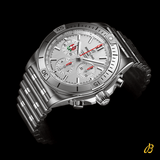 Buy Shop Breitling Chronomat B01 42 Six Nations England White Dial Silver Steel Strap Watch for Men - AB0134A71A1A1 USA Online