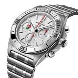 Buy Shop Breitling Chronomat B01 42 Six Nations England White Dial Silver Steel Strap Watch for Men - AB0134A71A1A1 USA Online