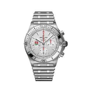 Buy Shop Breitling Chronomat B01 42 Six Nations England White Dial Silver Steel Strap Watch for Men - AB0134A71A1A1 USA Online