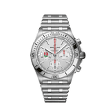 Buy Shop Breitling Chronomat B01 42 Six Nations England White Dial Silver Steel Strap Watch for Men - AB0134A71A1A1 USA Online