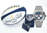 Buy Shop Breitling Chronomat B01 42 Six Nations France Blue Dial Silver Steel Strap Watch for Men - AB0134A81C1A1 USA Online