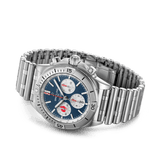 Buy Shop Breitling Chronomat B01 42 Six Nations France Blue Dial Silver Steel Strap Watch for Men - AB0134A81C1A1 USA Online