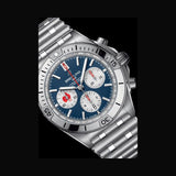 Buy Shop Breitling Chronomat B01 42 Six Nations France Blue Dial Silver Steel Strap Watch for Men - AB0134A81C1A1 USA Online