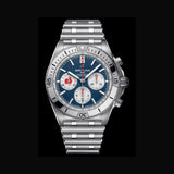 Buy Shop Breitling Chronomat B01 42 Six Nations France Blue Dial Silver Steel Strap Watch for Men - AB0134A81C1A1 USA Online