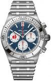 Buy Shop Breitling Chronomat B01 42 Six Nations France Blue Dial Silver Steel Strap Watch for Men - AB0134A81C1A1 USA Online