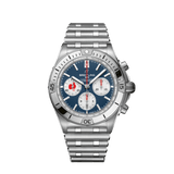 Buy Shop Breitling Chronomat B01 42 Six Nations France Blue Dial Silver Steel Strap Watch for Men - AB0134A81C1A1 USA Online
