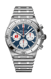 Buy Shop Breitling Chronomat B01 42 Six Nations France Blue Dial Silver Steel Strap Watch for Men - AB0134A81C1A1 USA Online