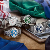 Buy Shop Breitling Chronomat B01 42 Six Nations Ireland Green Dial Silver Steel Strap Watch for Men - AB0134A91L1A1 USA Online