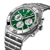 Buy Shop Breitling Chronomat B01 42 Six Nations Ireland Green Dial Silver Steel Strap Watch for Men - AB0134A91L1A1 USA Online