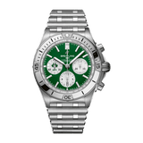 Buy Shop Breitling Chronomat B01 42 Six Nations Ireland Green Dial Silver Steel Strap Watch for Men - AB0134A91L1A1 USA Online