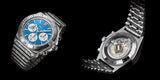Buy Shop Breitling Chronomat B01 42 Six Nations Italy Blue Dial Silver Steel Strap Watch for Men - AB0134A41C1A1 USA Online