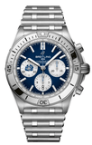Buy Shop Breitling Chronomat B01 42 Six Nations Scotland Blue Dial Silver Steel Strap Watch for Men - AB0134A51C1A1 USA Online