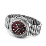 Buy Shop Breitling Chronomat B01 42 Six Nations Wales Red Dial Silver Steel Strap Watch for Men - AB0134A61K1A1 USA Online