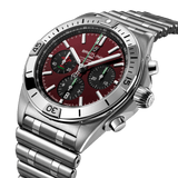 Buy Shop Breitling Chronomat B01 42 Six Nations Wales Red Dial Silver Steel Strap Watch for Men - AB0134A61K1A1 USA Online