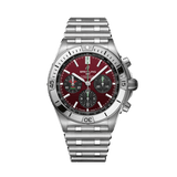 Buy Shop Breitling Chronomat B01 42 Six Nations Wales Red Dial Silver Steel Strap Watch for Men - AB0134A61K1A1 USA Online