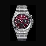 Buy Shop Breitling Chronomat B01 42 Six Nations Wales Red Dial Silver Steel Strap Watch for Men - AB0134A61K1A1 USA Online