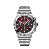 Buy Shop Breitling Chronomat B01 42 Six Nations Wales Red Dial Silver Steel Strap Watch for Men - AB0134A61K1A1 USA Online