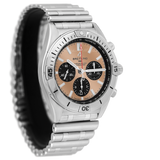 Buy Shop Breitling Chronomat B01 42 Brown Dial Silver Steel Strap Watch for Men - AB0134101K1A1 USA Online