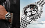 Buy Shop Breitling Chronomat B01 42mm Black Dial Silver Steel Strap Watch for Men - AB0134101B1A1 USA Online