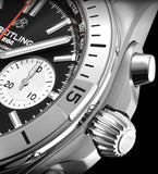 Buy Shop Breitling Chronomat B01 42mm Black Dial Silver Steel Strap Watch for Men - AB0134101B1A1 USA Online