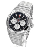 Buy Shop Breitling Chronomat B01 42mm Black Dial Silver Steel Strap Watch for Men - AB0134101B1A1 USA Online