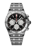 Buy Shop Breitling Chronomat B01 42mm Black Dial Silver Steel Strap Watch for Men - AB0134101B1A1 USA Online