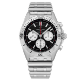 Buy Shop Breitling Chronomat B01 42mm Black Dial Silver Steel Strap Watch for Men - AB0134101B1A1 USA Online