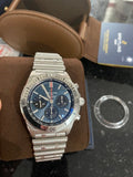 Buy Shop Breitling Chronomat B01 42mm Blue Dial Silver Steel Strap Watch for Men - AB0134101C1A1 USA Online