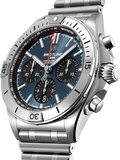 Buy Shop Breitling Chronomat B01 42mm Blue Dial Silver Steel Strap Watch for Men - AB0134101C1A1 USA Online
