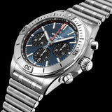 Buy Shop Breitling Chronomat B01 42mm Blue Dial Silver Steel Strap Watch for Men - AB0134101C1A1 USA Online