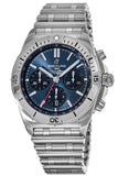 Buy Shop Breitling Chronomat B01 42mm Blue Dial Silver Steel Strap Watch for Men - AB0134101C1A1 USA Online