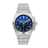 Buy Shop Breitling Chronomat B01 42mm Blue Dial Silver Steel Strap Watch for Men - AB0134101C1A1 USA Online