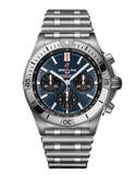 Buy Shop Breitling Chronomat B01 42mm Blue Dial Silver Steel Strap Watch for Men - AB0134101C1A1 USA Online