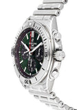 Buy Shop Breitling Chronomat B01 42mm Green Dial Silver Steel Strap Watch for Men - AB01343A1L1A1 USA Online