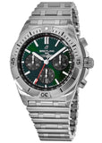 Buy Shop Breitling Chronomat B01 42mm Green Dial Silver Steel Strap Watch for Men - AB01343A1L1A1 USA Online