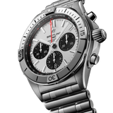 Buy Shop Breitling Chronomat B01 42mm Silver Dial Silver Steel Strap Watch for Men - AB0134101G1A1 USA Online