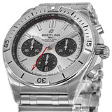 Buy Shop Breitling Chronomat B01 42mm Silver Dial Silver Steel Strap Watch for Men - AB0134101G1A1 USA Online