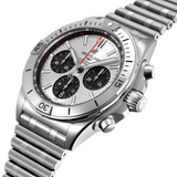 Buy Shop Breitling Chronomat B01 42mm Silver Dial Silver Steel Strap Watch for Men - AB0134101G1A1 USA Online