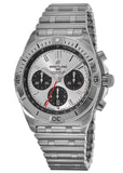 Buy Shop Breitling Chronomat B01 42mm Silver Dial Silver Steel Strap Watch for Men - AB0134101G1A1 USA Online