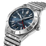 Buy Shop Breitling Chronomat GMT 40 Blue Dial Silver Steel Strap Watch for Men - A32398101C1A1 USA Online