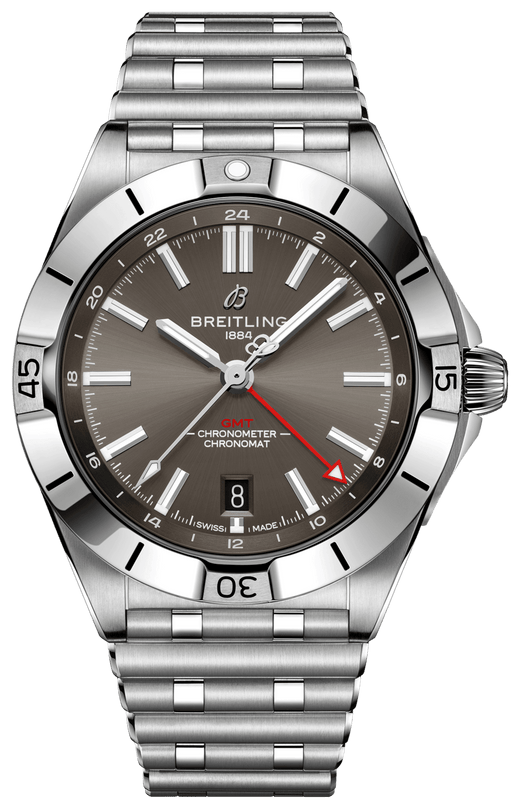 Buy Shop Breitling Chronomat GMT 40 Brown Dial Silver Steel Strap Watch for Men - A32398101M1A1 USA Online