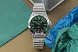 Buy Shop Breitling Chronomat GMT 40 Green Dial Silver Steel Strap Watch for Men - A32398101L1A1 USA Online