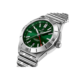 Buy Shop Breitling Chronomat GMT 40 Green Dial Silver Steel Strap Watch for Men - A32398101L1A1 USA Online