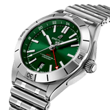 Buy Shop Breitling Chronomat GMT 40 Green Dial Silver Steel Strap Watch for Men - A32398101L1A1 USA Online