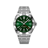 Buy Shop Breitling Chronomat GMT 40 Green Dial Silver Steel Strap Watch for Men - A32398101L1A1 USA Online