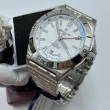Buy Shop Breitling Chronomat GMT 40 White Dial Silver Steel Strap Watch for Men - A32398101A1A1 USA Online